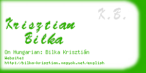krisztian bilka business card